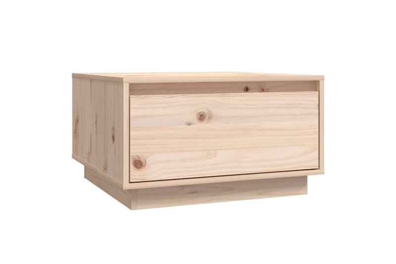 sofabord 55x56x32 cm massivt fyrretræ - Brun - Sofabord