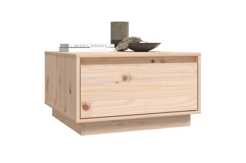 sofabord 55x56x32 cm massivt fyrretræ - Brun - Møbler - Borde - Sofabord
