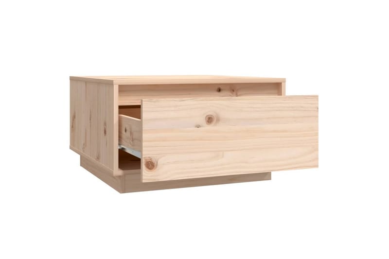 sofabord 55x56x32 cm massivt fyrretræ - Brun - Møbler - Borde - Sofabord