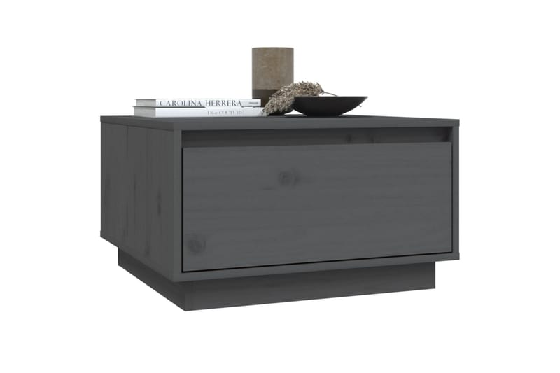 sofabord 55x56x32 cm massivt fyrretræ grå - Grå - Møbler - Borde - Sofabord