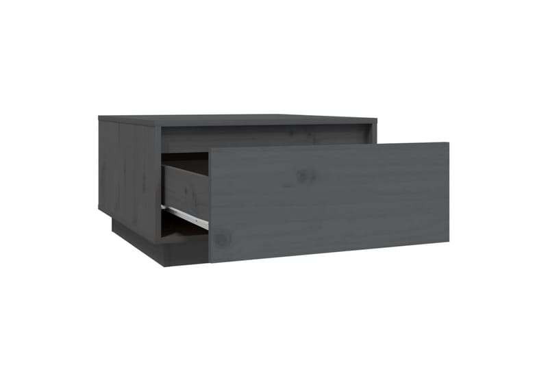 sofabord 55x56x32 cm massivt fyrretræ grå - Grå - Møbler - Borde - Sofabord