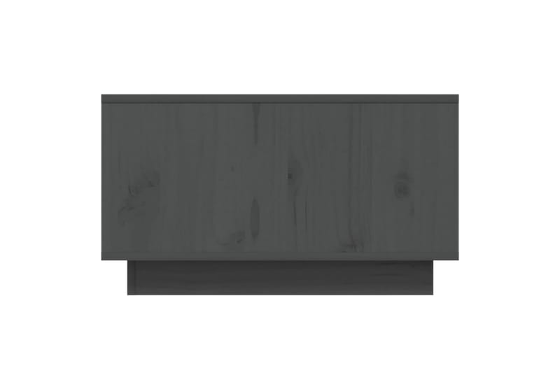 sofabord 55x56x32 cm massivt fyrretræ grå - Grå - Sofabord