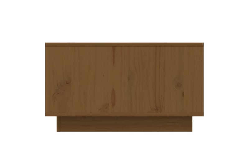 sofabord 55x56x32 cm massivt fyrretræ gyldenbrun - Brun - Møbler - Borde - Sofabord