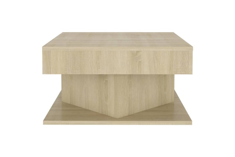 sofabord 57x57x30 cm cm spånplade sonoma-eg - Brun - Sofabord