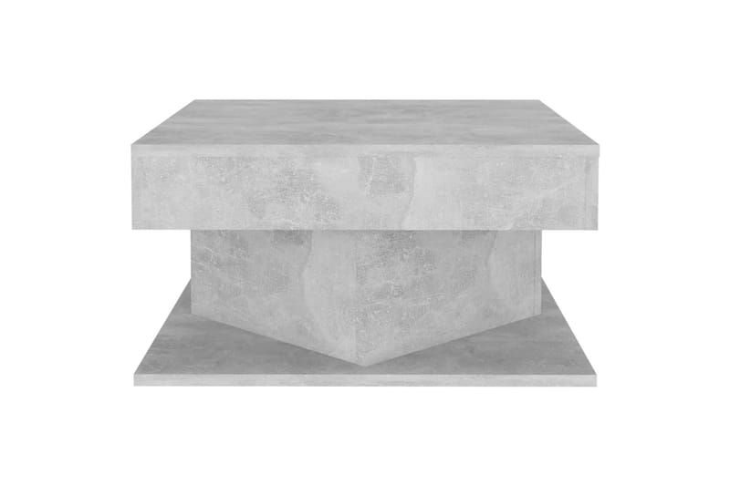 sofabord 57x57x30 cm spånplade betongrå - Grå - Sofabord