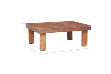 sofabord 60 x 45 x 23 cm massivt genanvendt træ - Møbler - Borde - Sofabord