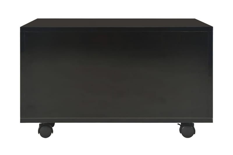Sofabord 60 X 60 X 35 Cm Spånplade Sort Højglans - Sort - Møbler - Borde - Sofabord