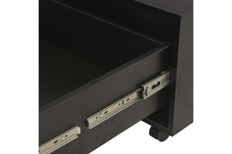 Sofabord 60 X 60 X 35 Cm Spånplade Sort Højglans - Sort - Møbler - Borde - Sofabord
