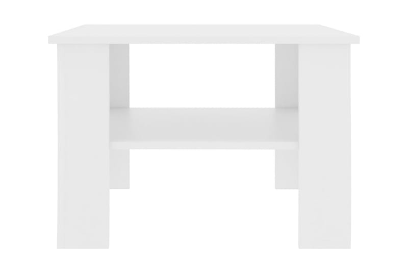 sofabord 60 x 60 x 42 cm spånplade hvid - Sofabord