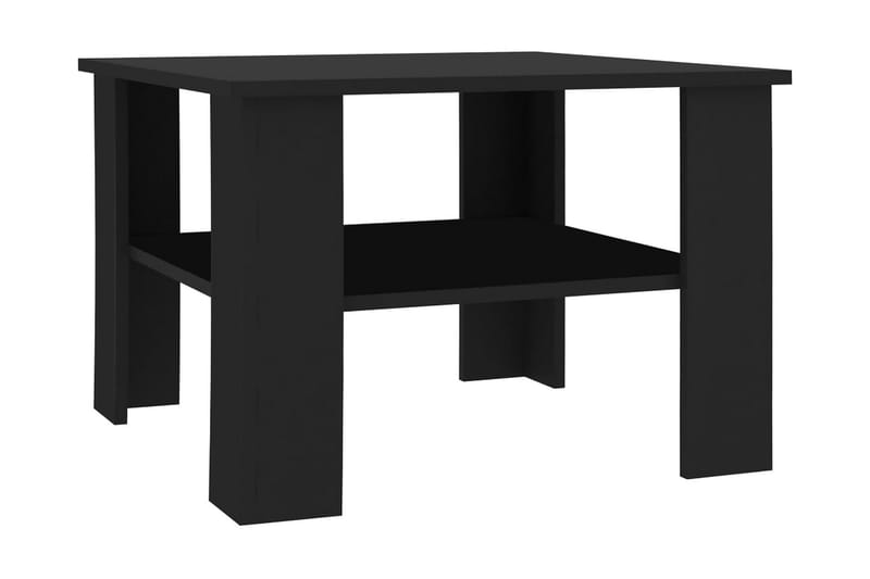 sofabord 60 x 60 x 42 cm spånplade sort - Sofabord