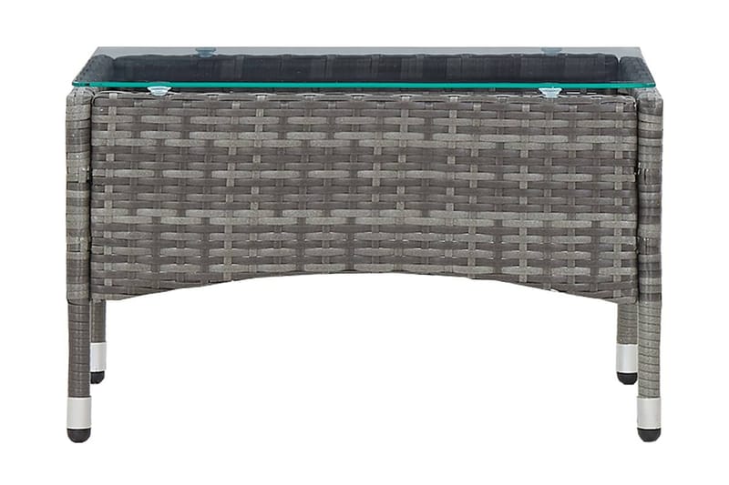Sofabord 60x40x36 cm Polyrattan Grå - Grå - Møbler - Borde - Sofabord