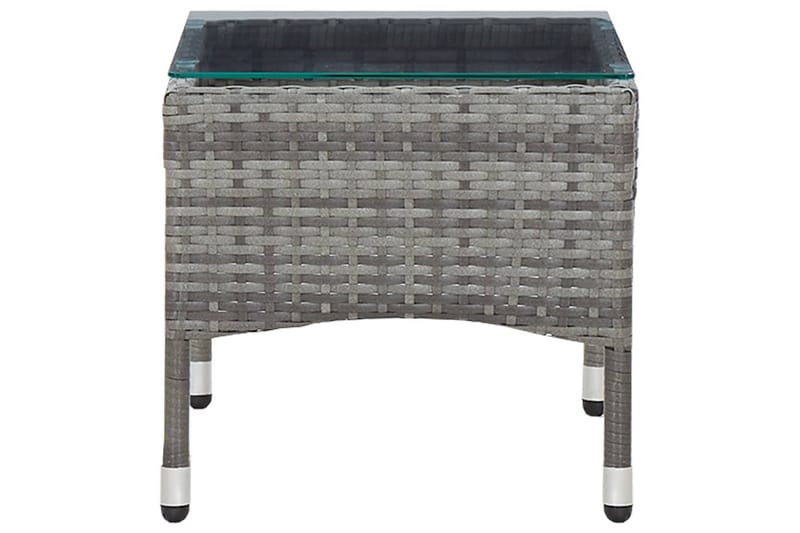 Sofabord 60x40x36 cm Polyrattan Grå - Grå - Møbler - Borde - Sofabord