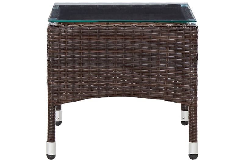 Sofabord 60x40x36 cm Polyrattan Brun - Brun - Sofabord