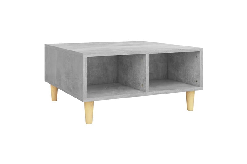sofabord 60x60x30 cm spånplade betongrå - Grå - Møbler - Borde - Sofabord