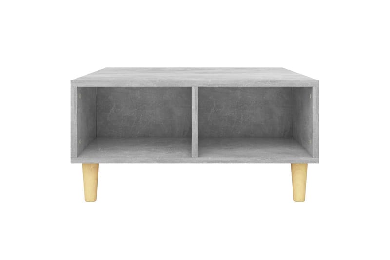 sofabord 60x60x30 cm spånplade betongrå - Grå - Sofabord