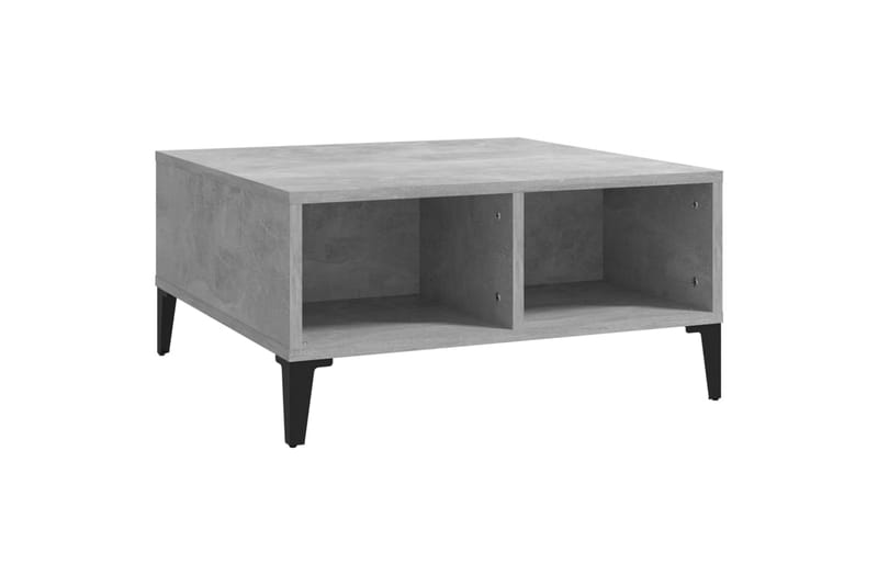 sofabord 60x60x30 cm spånplade betongrå - Grå - Møbler - Borde - Sofabord