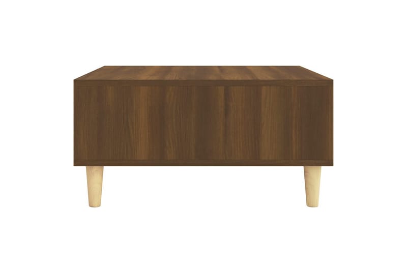 sofabord 60x60x30 cm spånplade brun egetræsfarve - Brun - Sofabord
