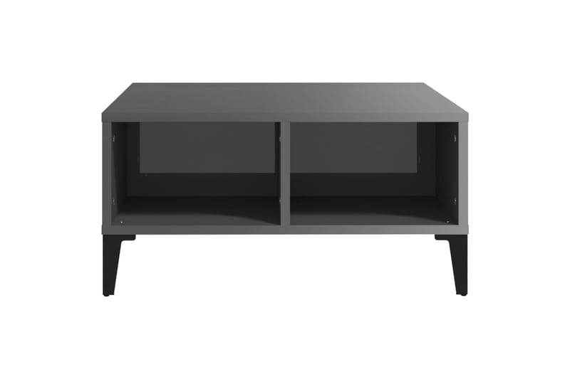 sofabord 60x60x30 cm spånplade grå højglans - Grå - Møbler - Borde - Sofabord