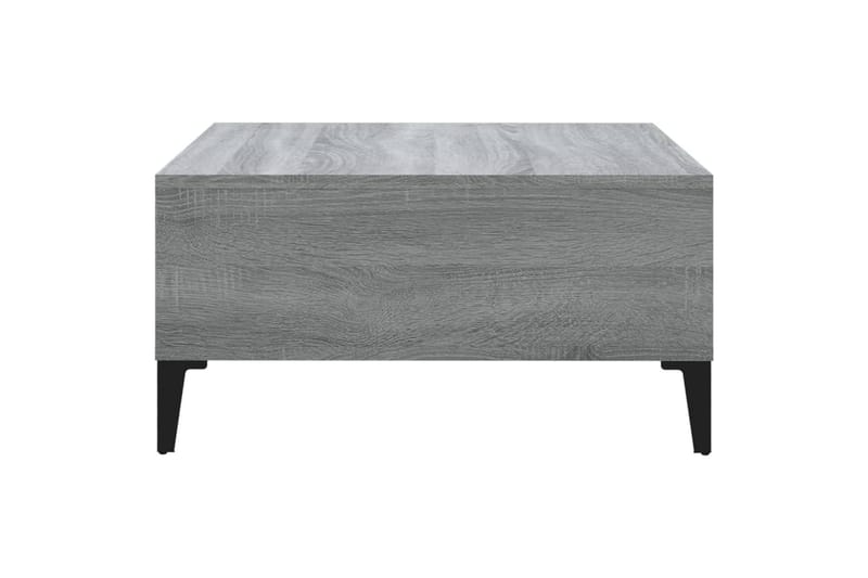 sofabord 60x60x30 cm spånplade grå sonoma-eg - Grå - Sofabord