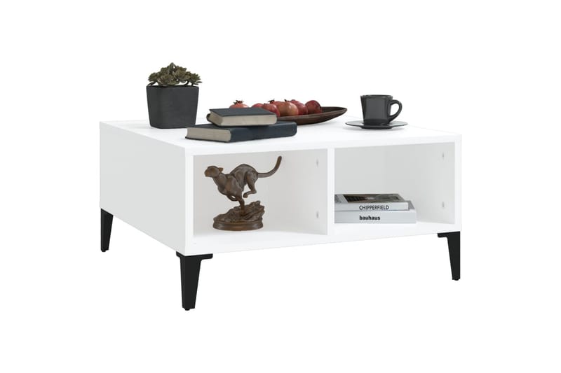 sofabord 60x60x30 cm spånplade hvid - Hvid - Møbler - Borde - Sofabord