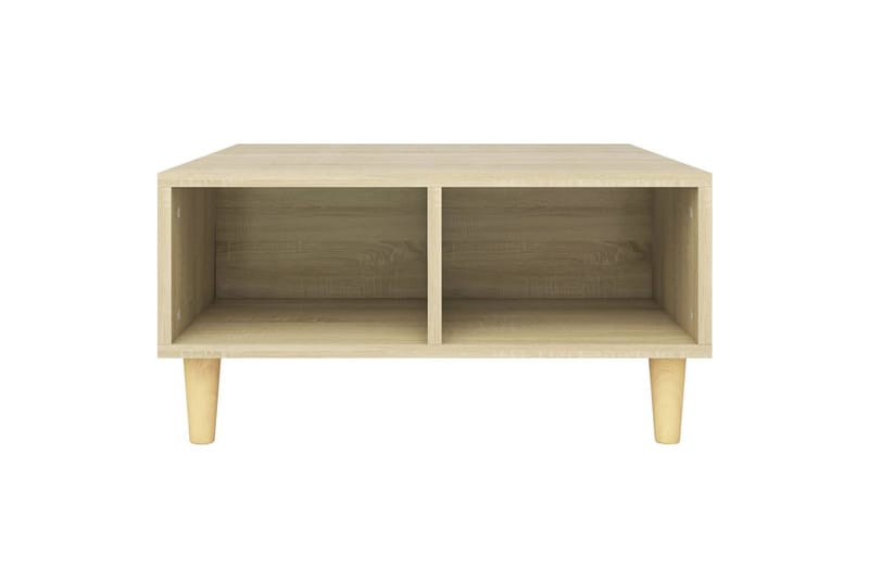 sofabord 60x60x30 cm spånplade sonoma-eg - Brun - Sofabord