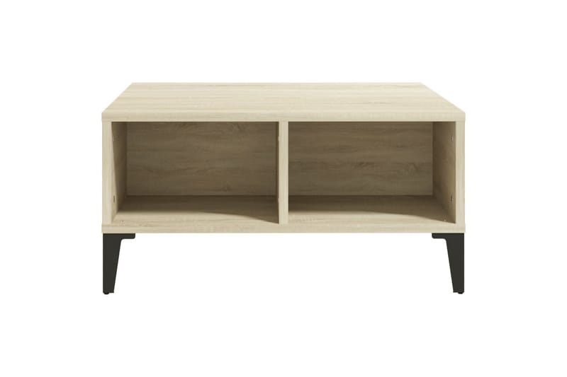 sofabord 60x60x30 cm spånplade sonoma-eg - Brun - Sofabord