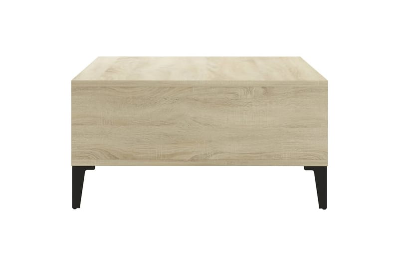 sofabord 60x60x30 cm spånplade sonoma-eg - Brun - Sofabord