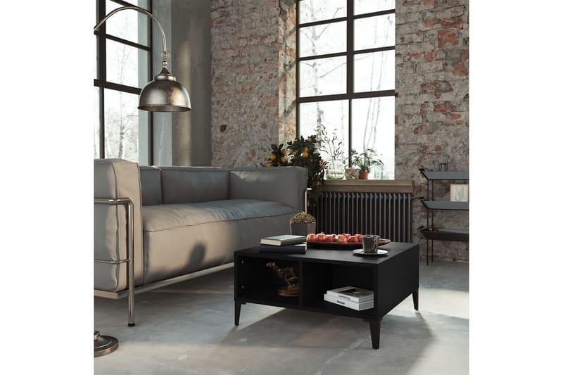 sofabord 60x60x30 cm spånplade sort - Sort - Møbler - Borde - Sofabord