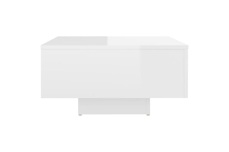 sofabord 60x60x31,5 cm spånplade hvid højglans - Hvid - Sofabord
