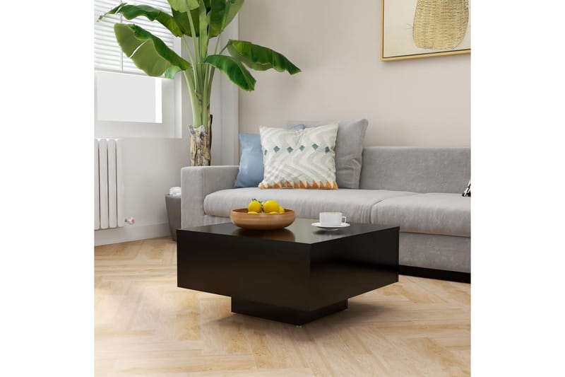 sofabord 60x60x31,5 cm spånplade sort - Sort - Møbler - Borde - Sofabord