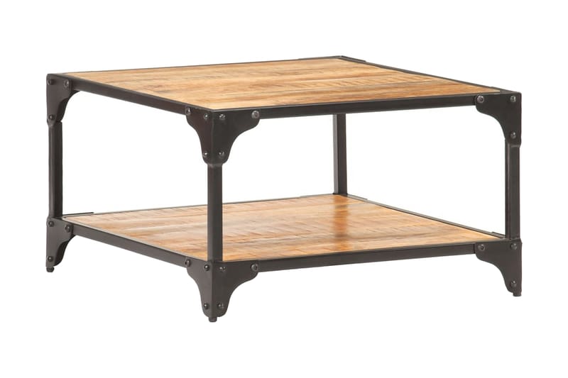 sofabord 60x60x35 cm massivt mangotræ - Møbler - Borde - Sofabord