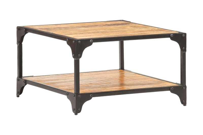 sofabord 60x60x35 cm massivt mangotræ - Møbler - Borde - Sofabord