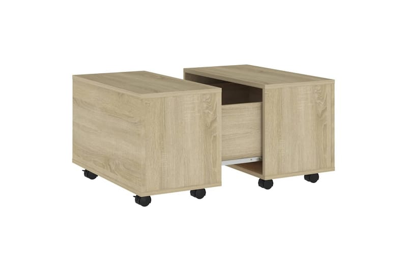 sofabord 60x60x38 cm spånplade sonoma-eg - Brun - Sofabord