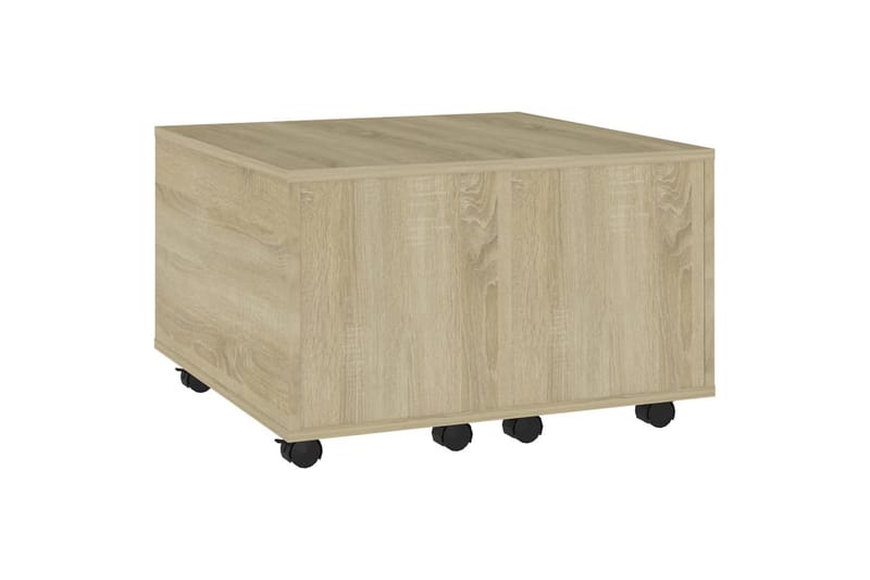 sofabord 60x60x38 cm spånplade sonoma-eg - Brun - Sofabord