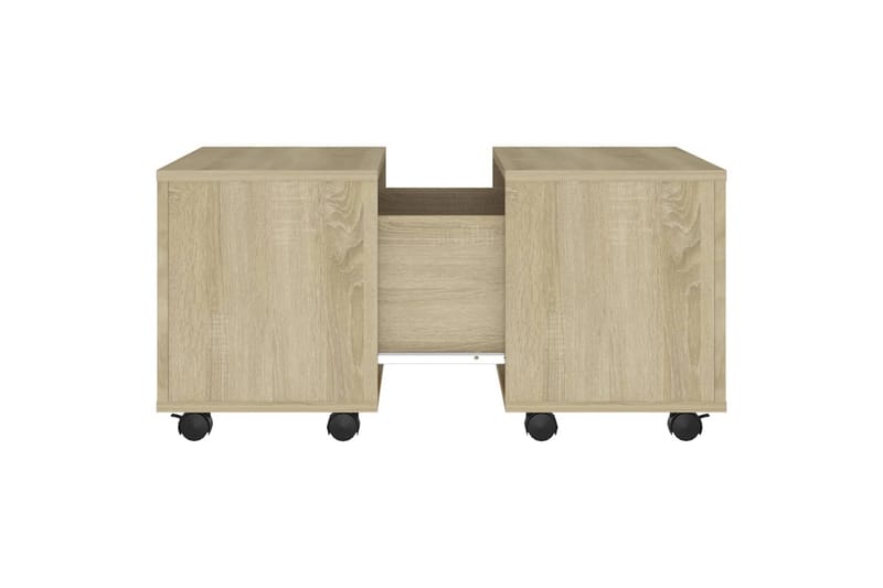 sofabord 60x60x38 cm spånplade sonoma-eg - Brun - Sofabord