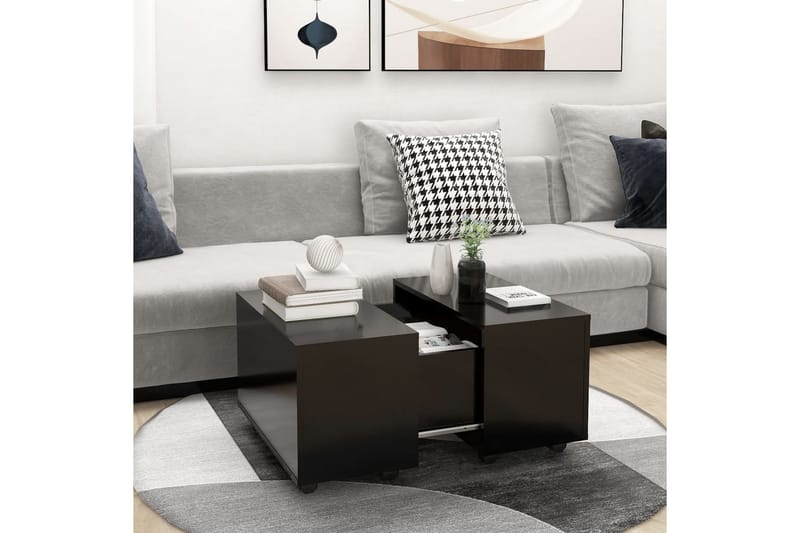 sofabord 60x60x38 cm spånplade sort - Sort - Møbler - Borde - Sofabord