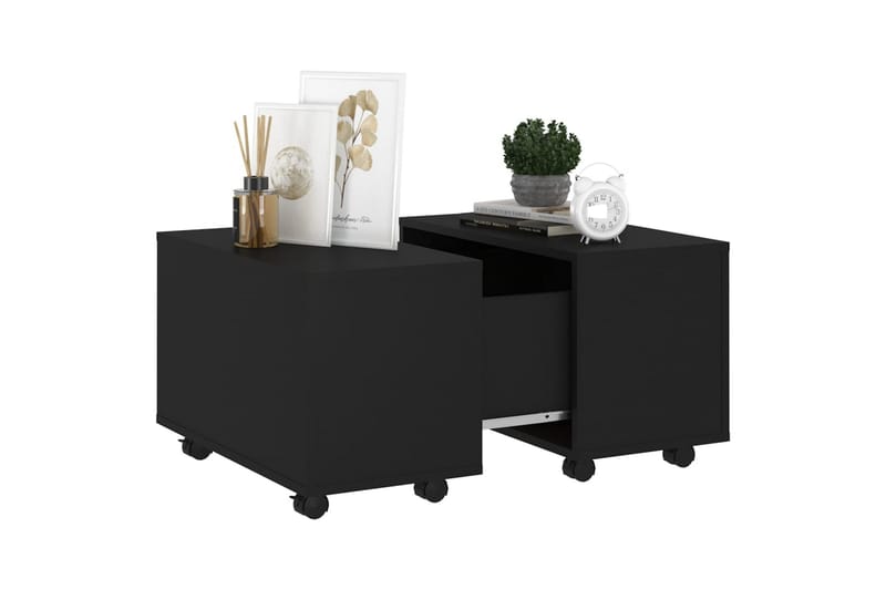 sofabord 60x60x38 cm spånplade sort - Sort - Møbler - Borde - Sofabord