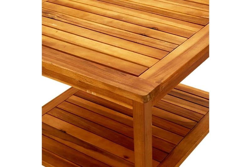 sofabord 60x60x45 cm massivt akacietræ - Brun - Sofabord