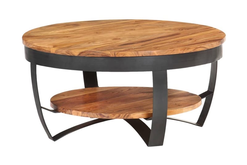 Sofabord 65x65x32 cm Massivt Akacietræ - Møbler - Borde - Sofabord