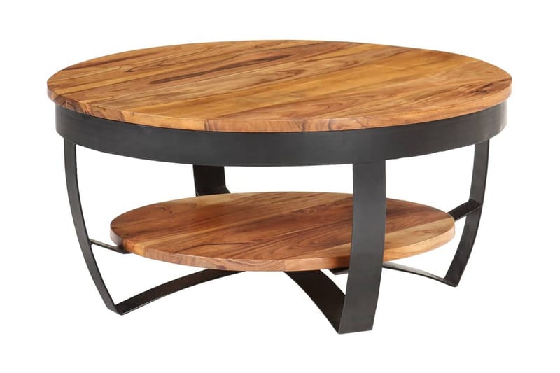Sofabord 65x65x32 cm Massivt Akacietræ - Møbler - Borde - Sofabord