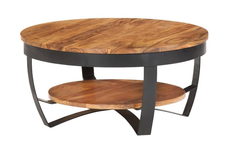 Sofabord 65x65x32 cm Massivt Akacietræ - Møbler - Borde - Sofabord