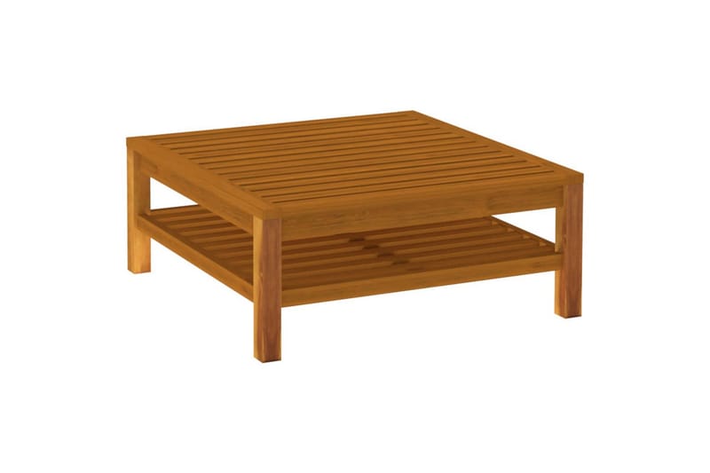 sofabord 65x65x35 cm massivt akacietræ - Brun - Møbler - Borde - Sofabord
