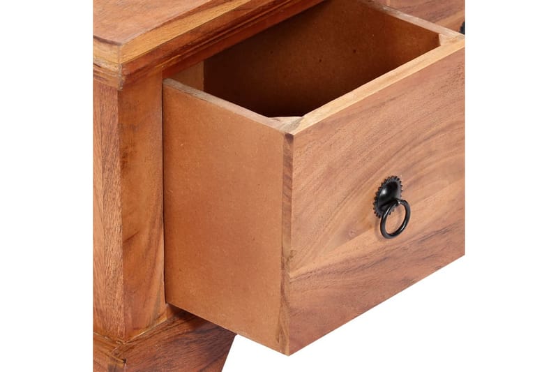 Sofabord 66 X 70 X 35 Cm Massivt Akacietræ - Beige - Møbler - Borde - Sofabord