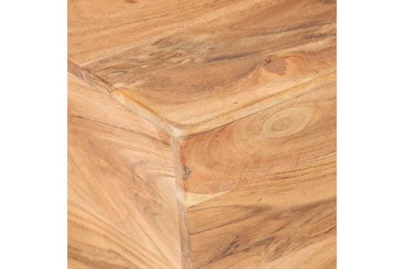 Sofabord 66x66x30 cm v-facon massivt akacietræ - Møbler - Borde - Sofabord