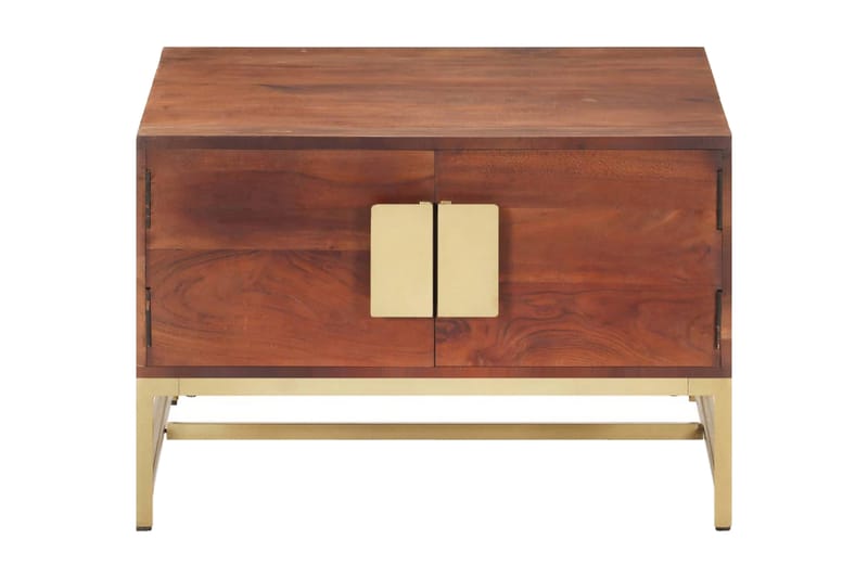 Sofabord 67x67x45 cm massivt akacietræ honningbrun - Brun - Møbler - Borde - Sofabord