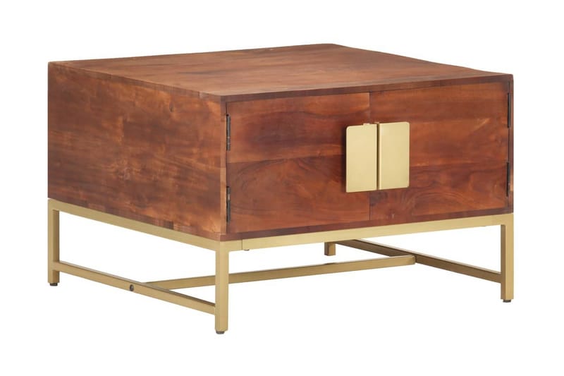 Sofabord 67x67x45 cm massivt akacietræ honningbrun - Brun - Møbler - Borde - Sofabord