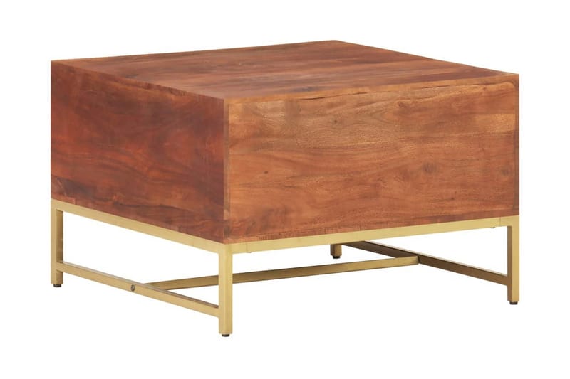 Sofabord 67x67x45 cm massivt akacietræ honningbrun - Brun - Møbler - Borde - Sofabord