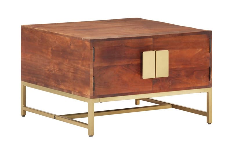 Sofabord 67x67x45 cm massivt akacietræ honningbrun - Brun - Møbler - Borde - Sofabord