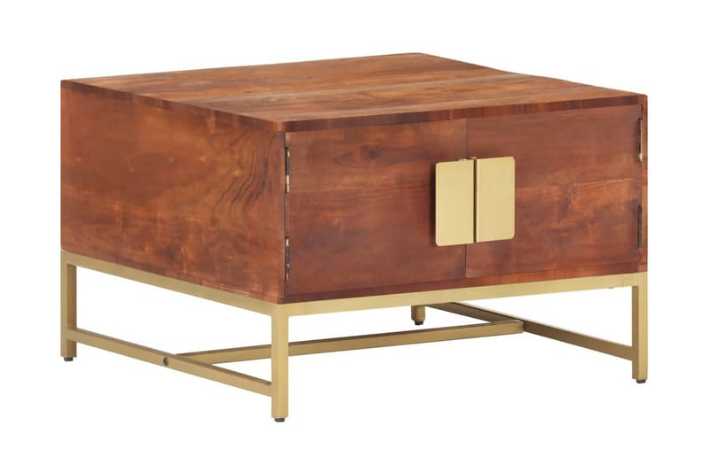 Sofabord 67x67x45 cm massivt akacietræ honningbrun - Brun - Møbler - Borde - Sofabord