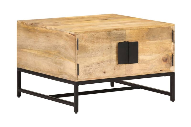 Sofabord 67x67x45 cm massivt mangotræ - Brun - Møbler - Borde - Sofabord